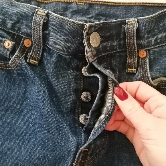 Levi's Premium Wedgie Icon Jeans In Something Cheeky High Rise Tapered Leg 26 (2 - Picture 9 of 16